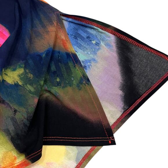 Clara Sun Woo Abstract Watercolor Grid Angle Tunic - Picture 3 of 7